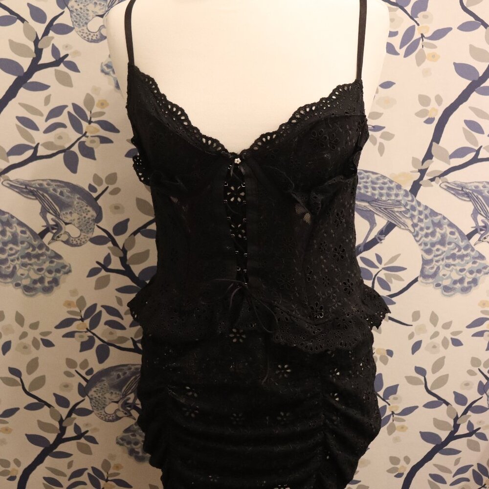 For Love And Lemons Black Mini Dress